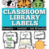 Classroom Library Labels with a Freebie!