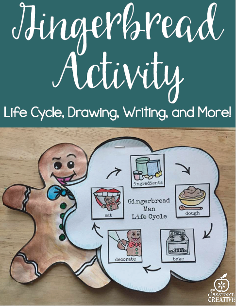 Gingerbread Man Literacy Activities for Kindergarten, First Grade, and Second Grade