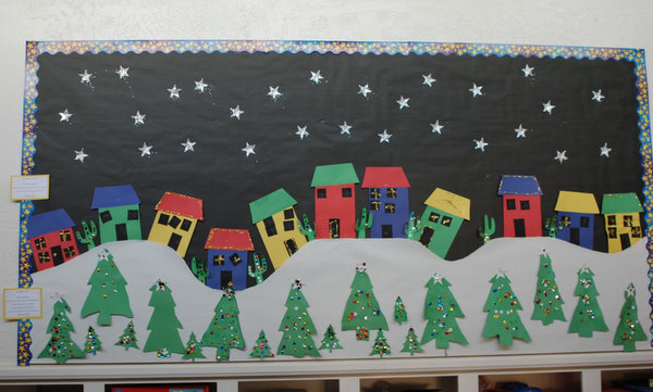 Excelent christmas bulletin board ideas Christmas Bulletin Boards Door Decorations