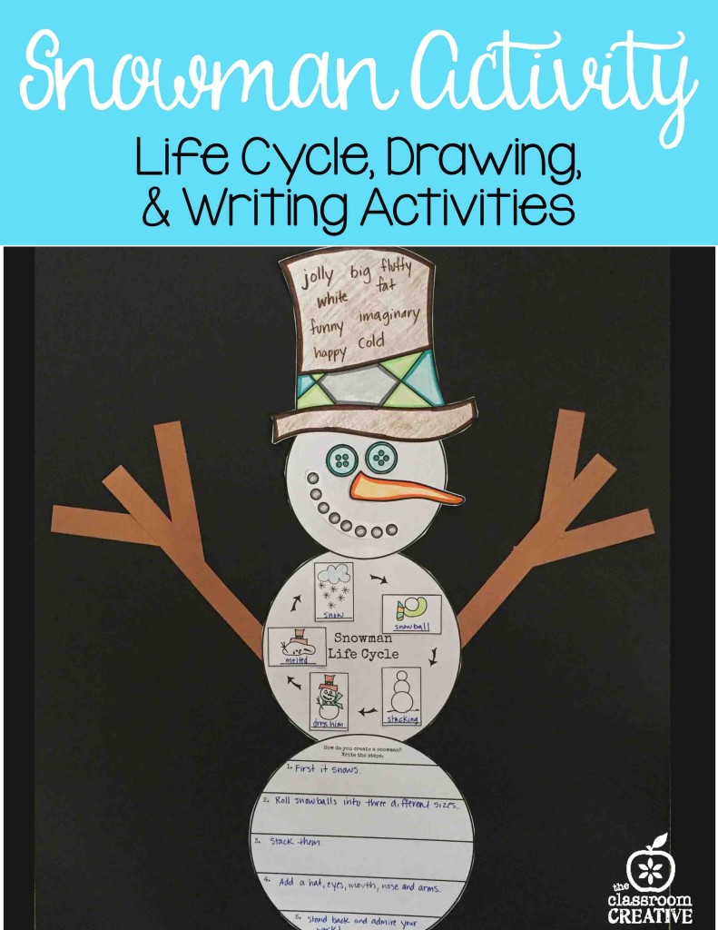 snowman life cycle literacy activity