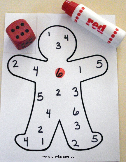 math games for christmas preschool