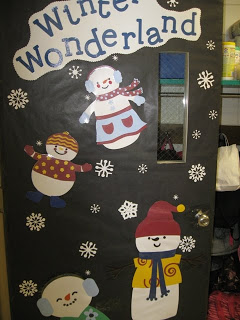 school winter door decorations