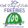 100th Day of School Freebies