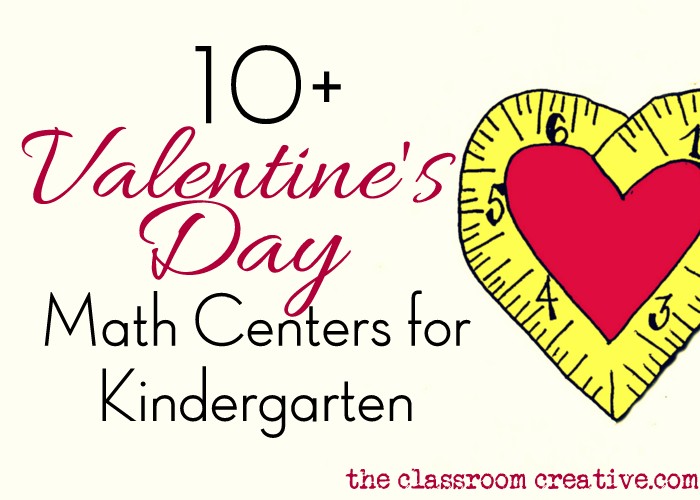 valentine's day math centers for kindergarten