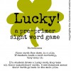Lucky: A Pre-Primer Sight Word Game FREEBIE