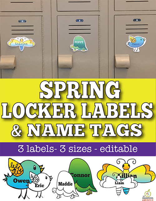 editable spring labels
