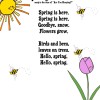 FREEBIE: Spring Song Printable for Kids