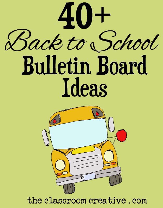 Back To School Bulletin Board Ideas