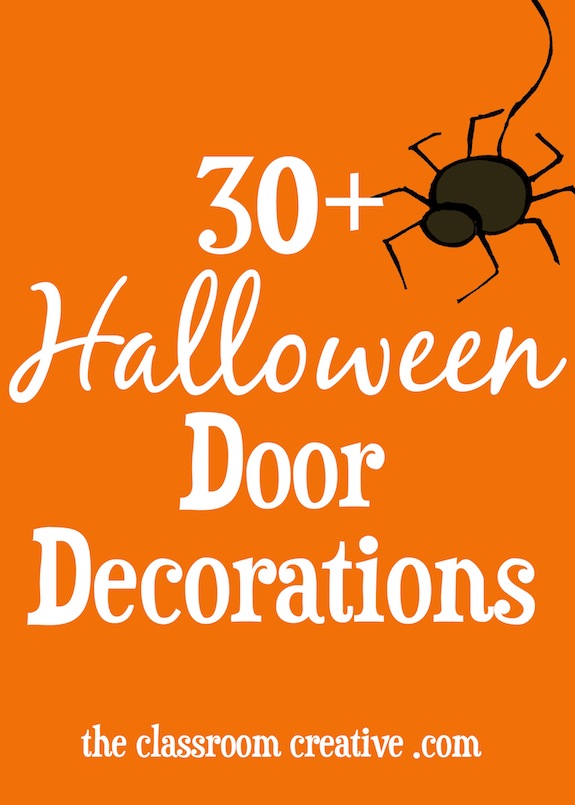 Halloween Classroom Door Decorations {Monsters, Inc.}