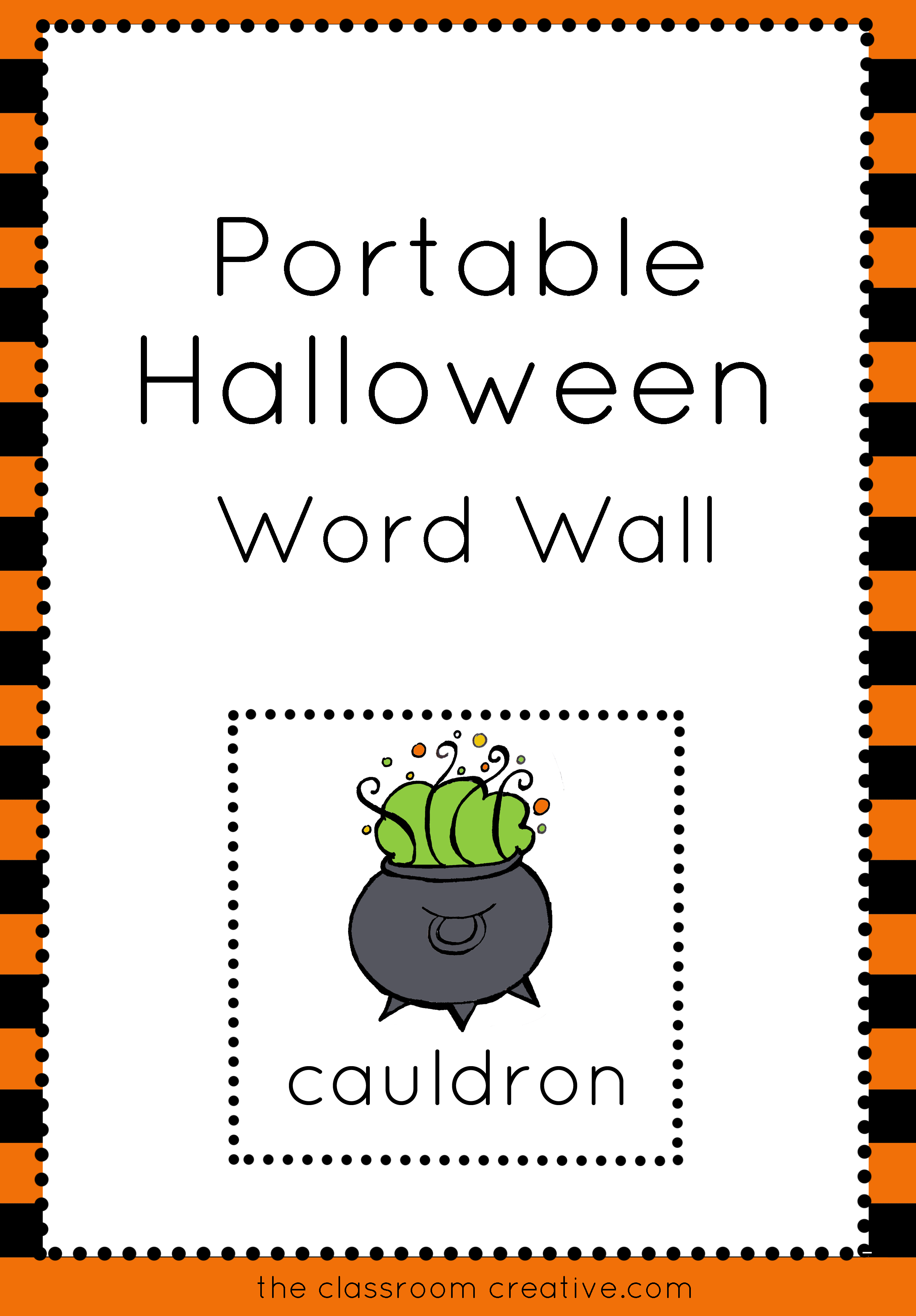 Halloween Word Wall Vocabulary