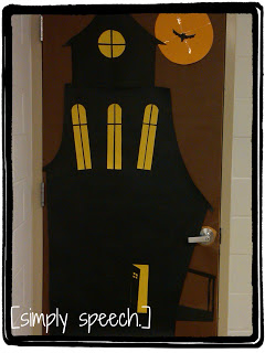 haunted house classroom door