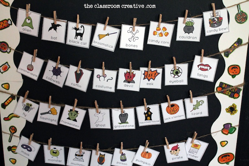 Halloween Word Wall Vocabulary