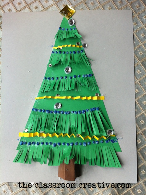 christmas tree art activities for kids