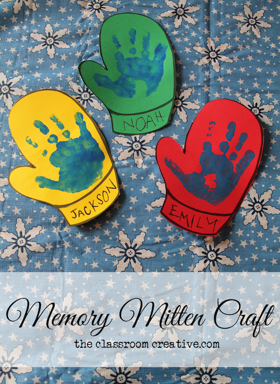 Winter Handprint Art Bundle, Winter Handprint Craft, Printable