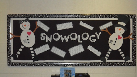 winter bulletin boards science