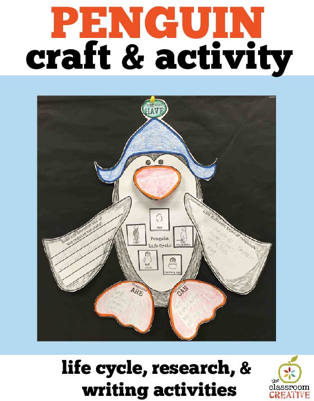 penguin science activity unit idea graphic organizer