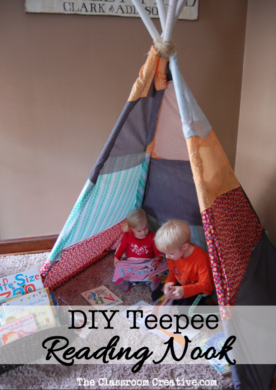 teepee tent assemble a how to Nook Teepee DIY Reading