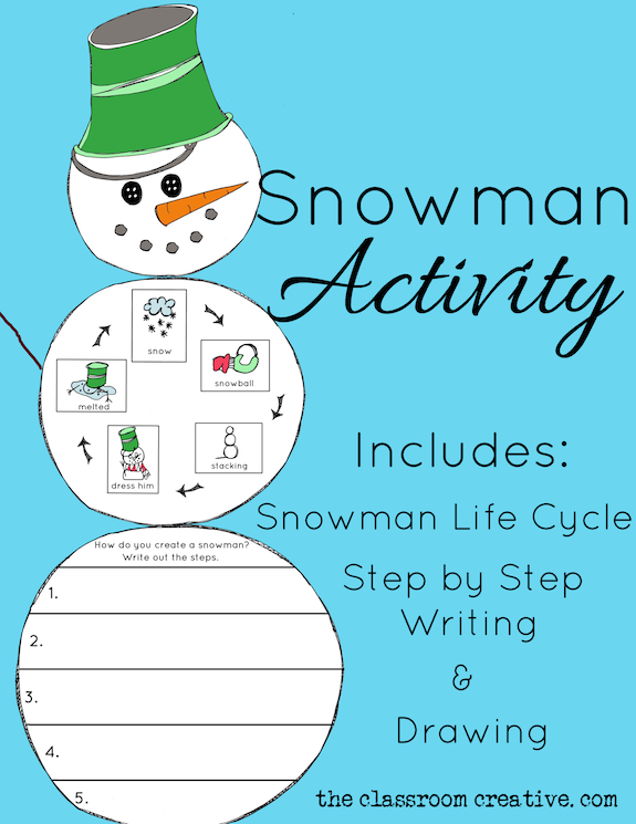 snowman activity life cycle craft