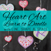Valentine’s Day Heart Doodle Mobile Using the Elements of Art: Line, Shape & Space