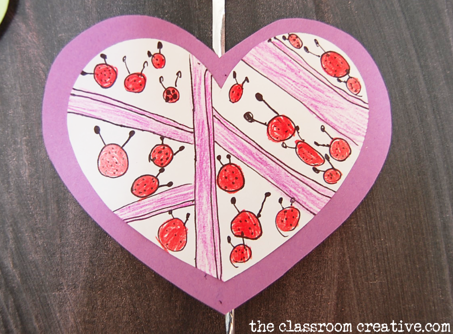 art with hearts valentine's day activity