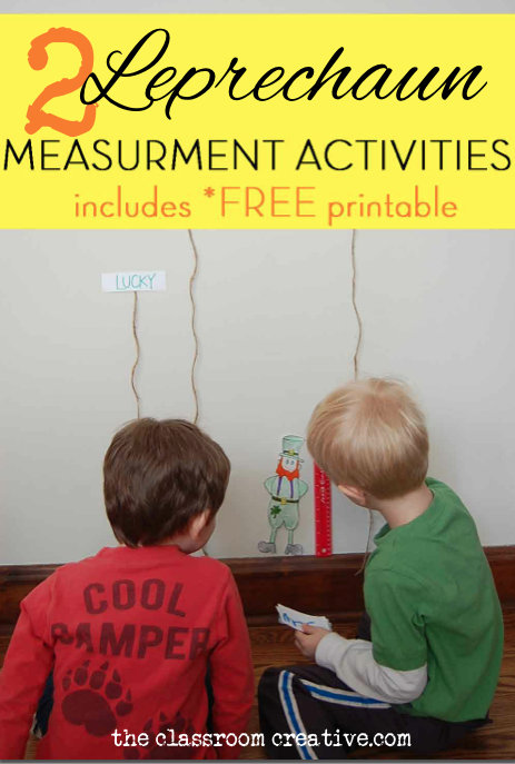 leprechaun measurement activity free printable