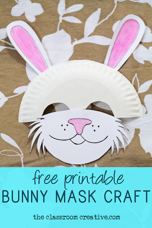 Paper Plate Mask with Free Printable - The Crafting Chicks