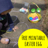 Easter Egg Sight Word Hunt with Free Printable
