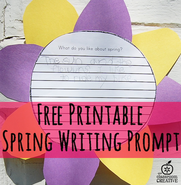 Free Printable Spring Bulletin Board Writing Prompt