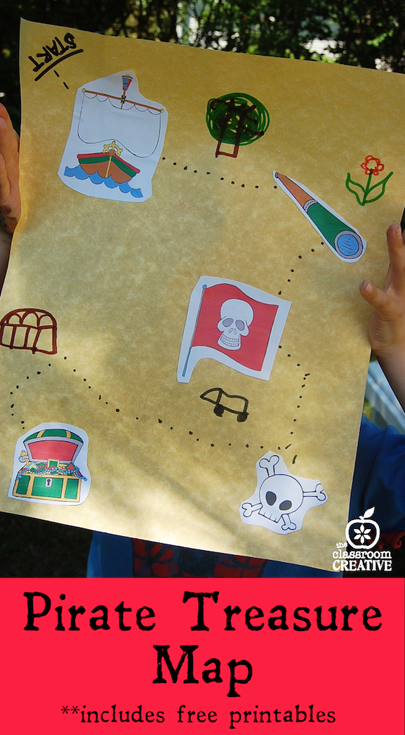 pirate treasure map fine motor activity