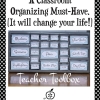 Classroom Organizing Idea: Teacher Toolbox for Supplies