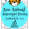 Zoo Animal Scavenger Hunt