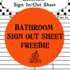 Free Printable Bathroom Sign Out Sheet