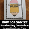 Free Teacher Binder Printables: Organizing a Handwriting Curriculum