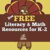 5 Free Thanksgiving Math, Literacy, and Art Activities for K-2