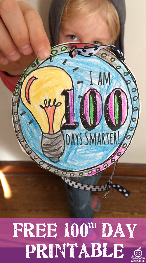 free printable for 100th day activities  