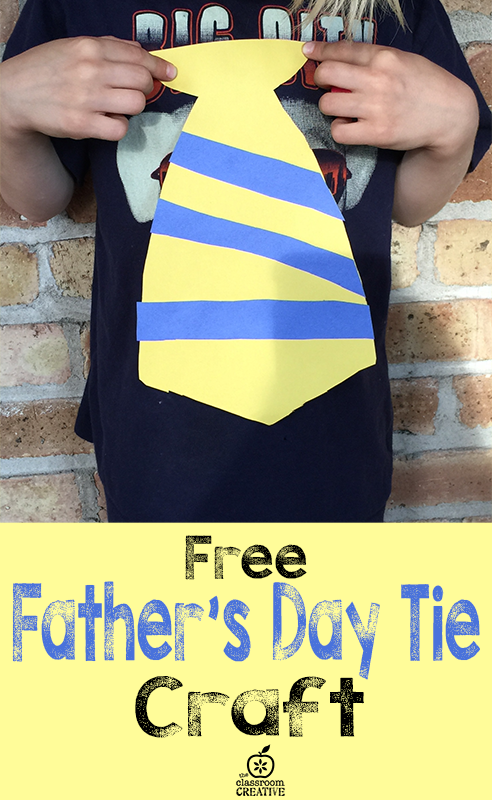 free father s day craft tie template