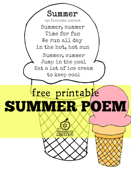 summer poems for kids