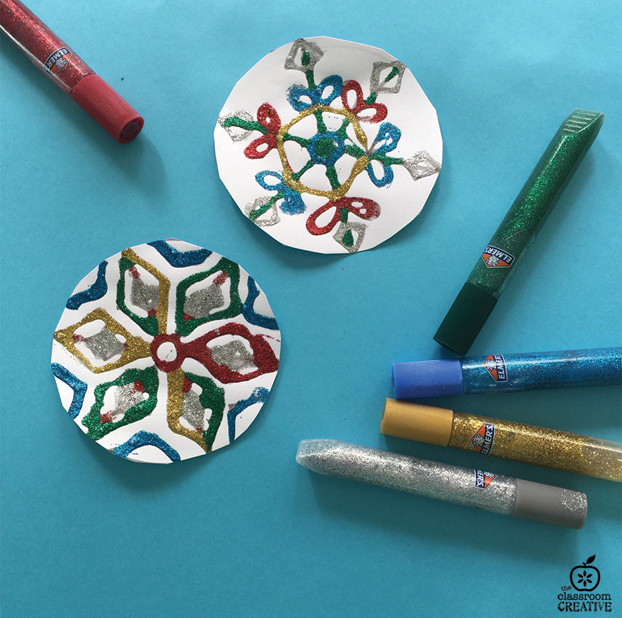 ❄️️ Colorful Chromatography Snowflake Craft for Kids