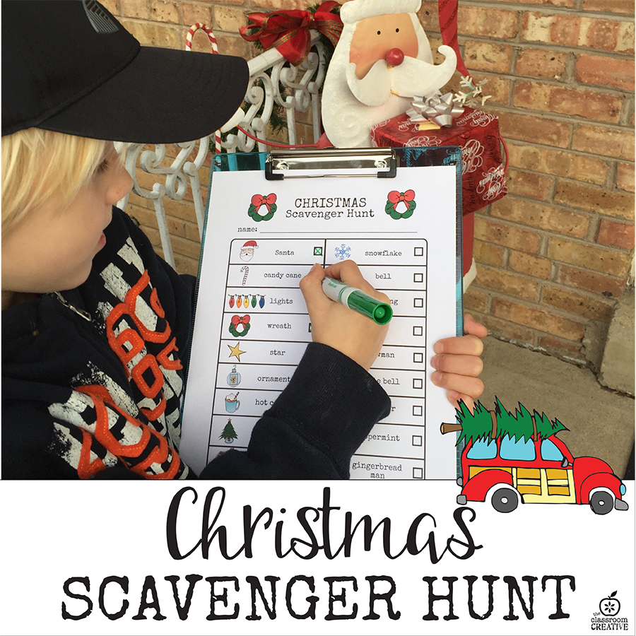 Christmas scavenger hunt ideas 1