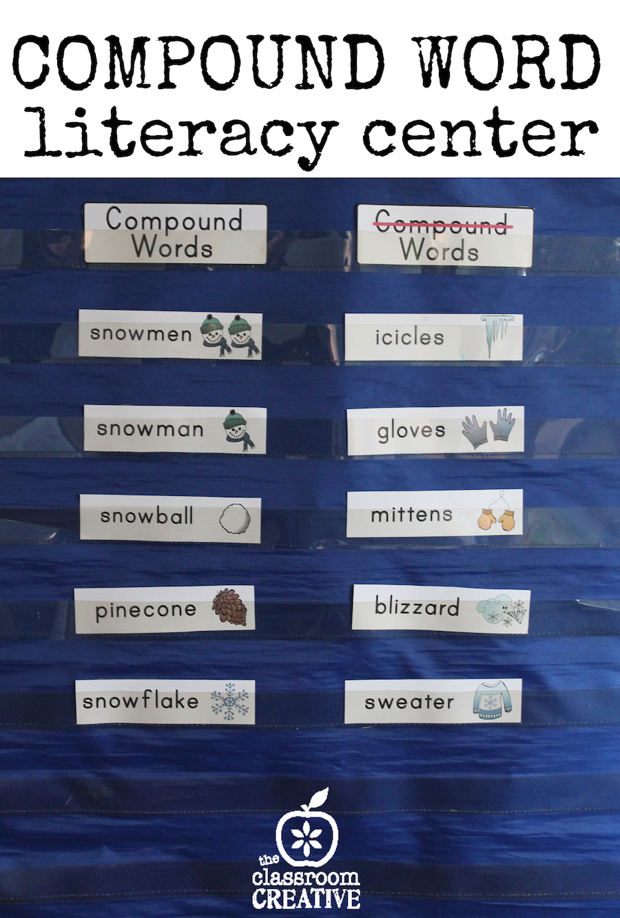 compound word literacy center theclassroomcreative