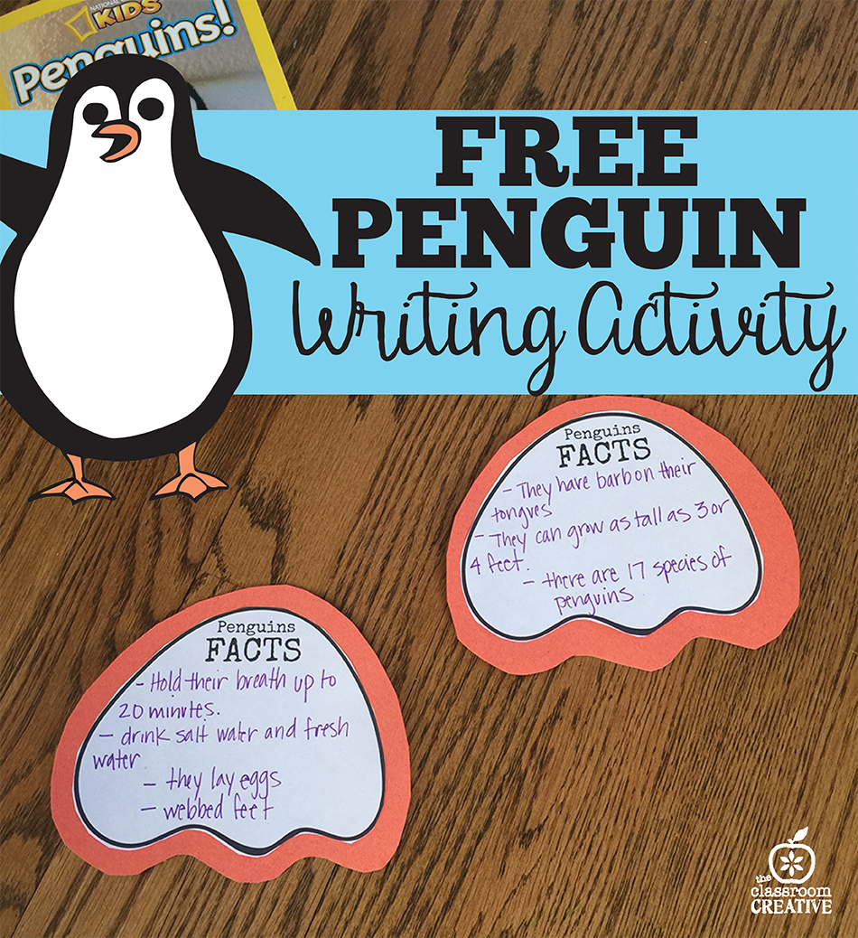 Free Penguin Writing Activity: Penguin Facts