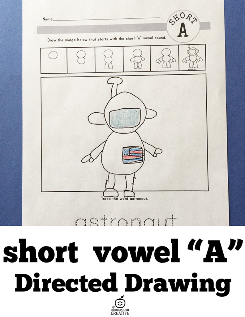 short a vowel directed drawing activity