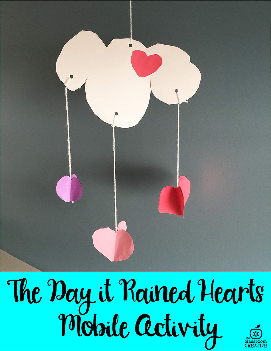 Valentine’s Day Idea for the Book The Day It Rained Hearts