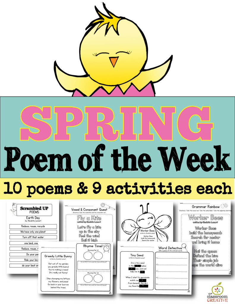 spring poems vertical pages