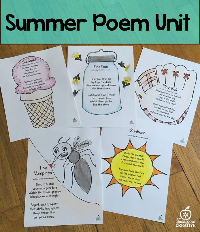 summer poem unit