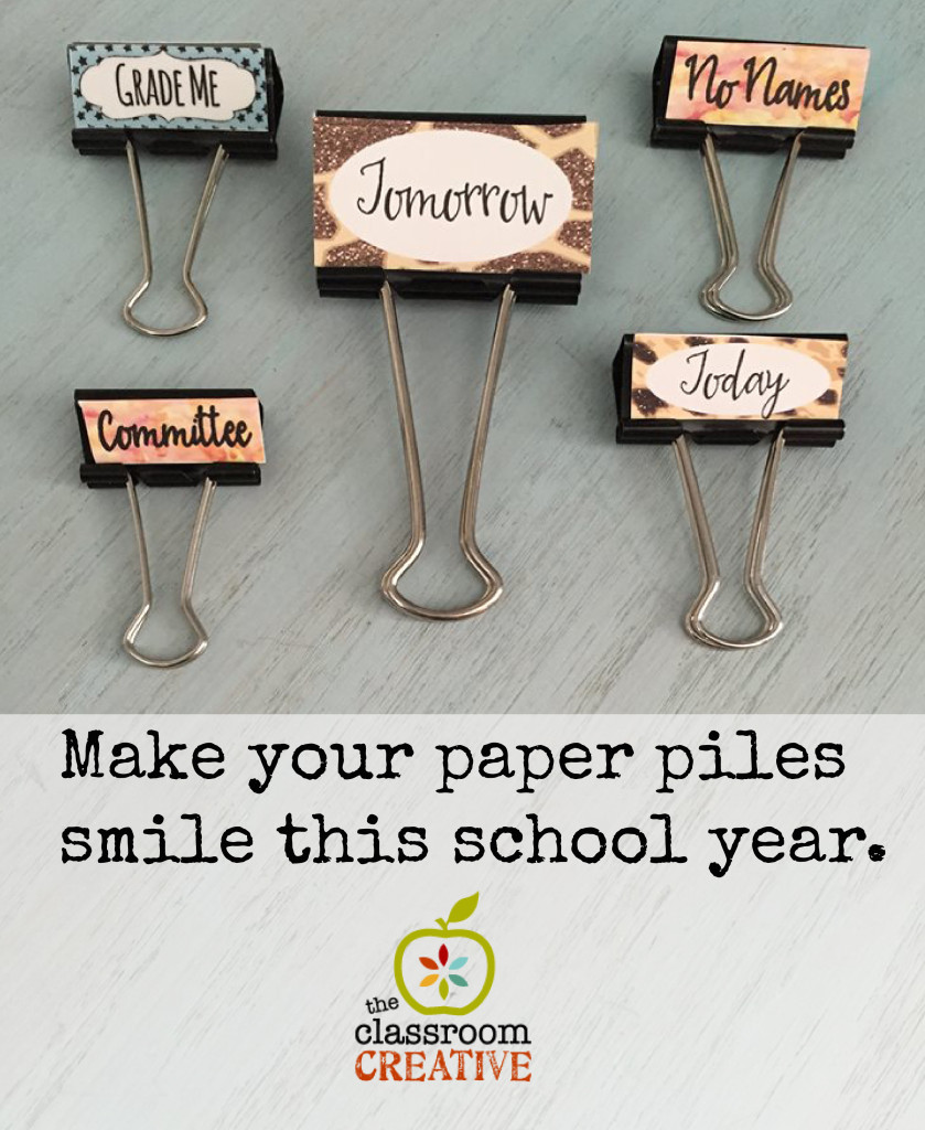 creative binder clips