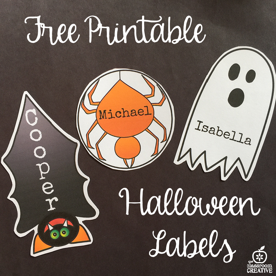 Free Halloween Labels Printable - For Organizing Decorations