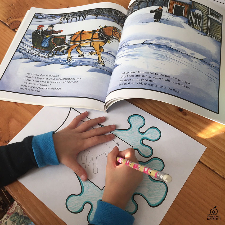 snowflake-picture book activity