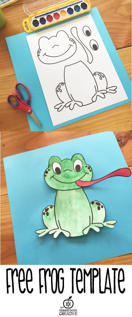 free printable frog template